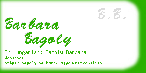 barbara bagoly business card